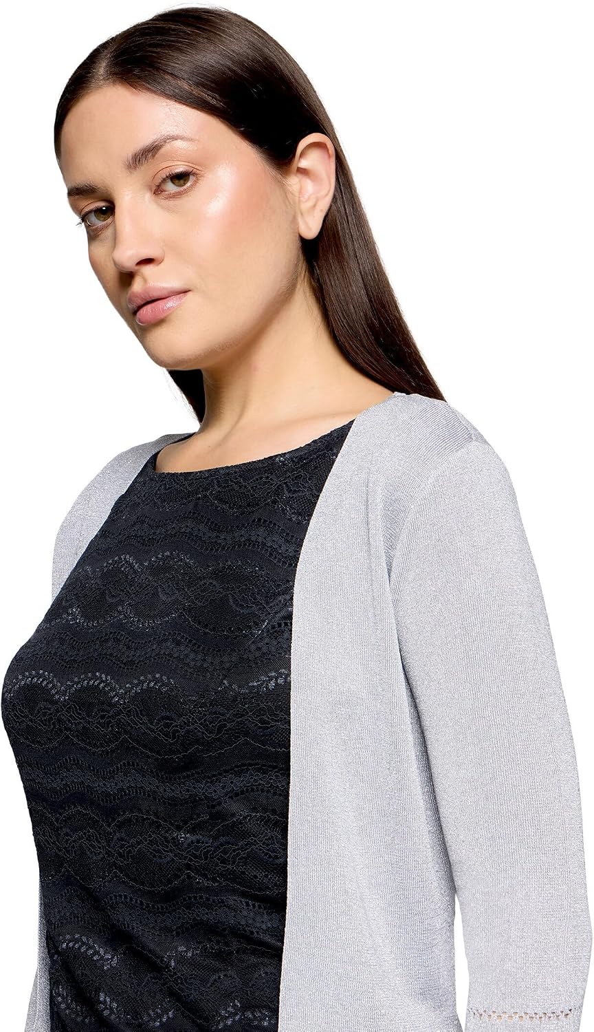 Vera Mont Damen Strickbolero ohne Verschluss S Grau, S Grau