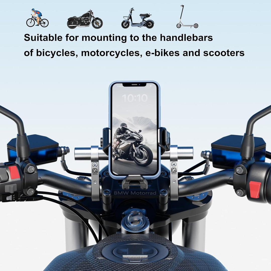 BRCOVAN Aluminiumlegierung Lenker Erweiterung für Fahrrad & Motorrad, Lenkerverlängerung mit Doppelt