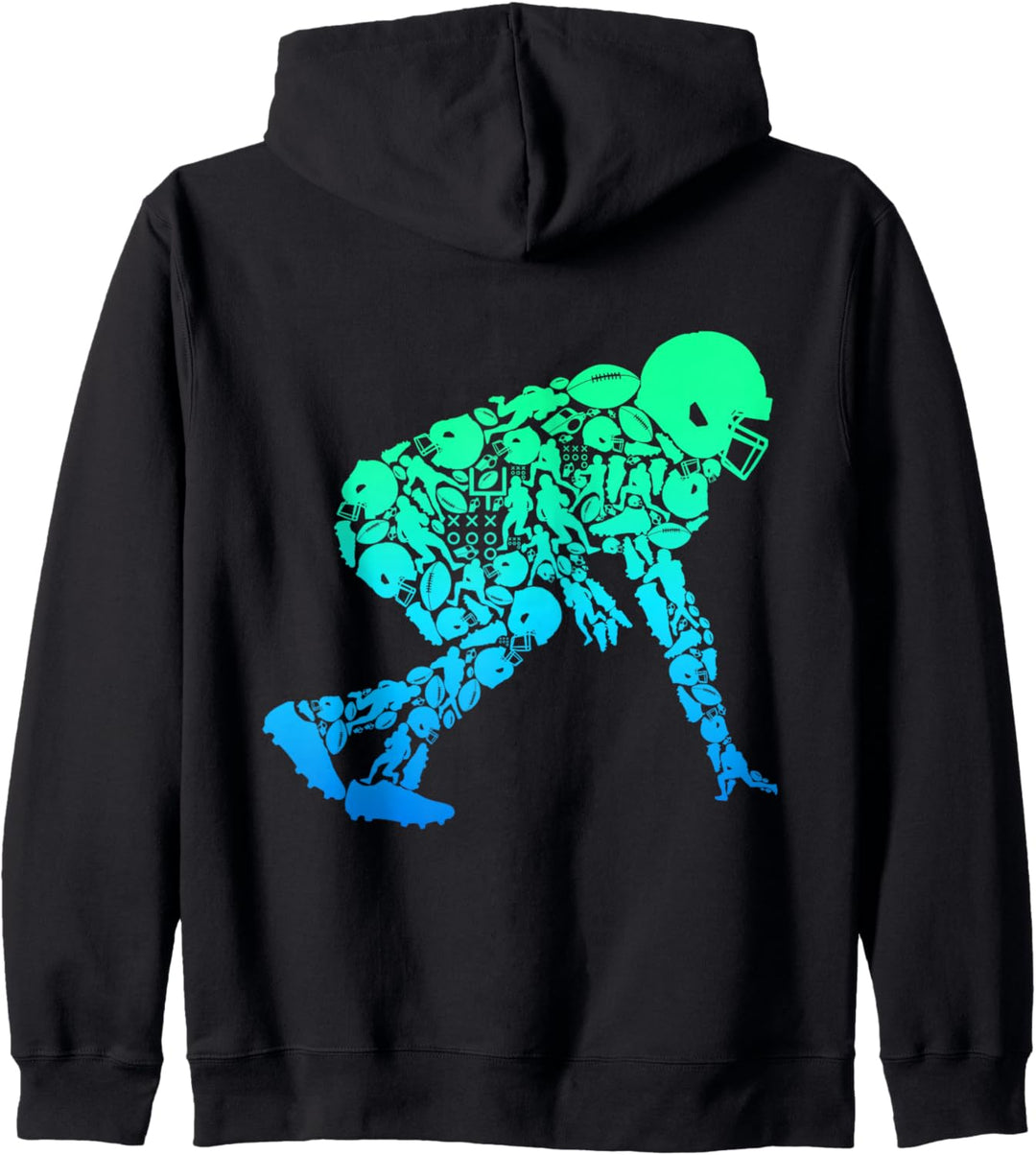 American Football Lineman Kinder Jungen Herren Kapuzenjacke