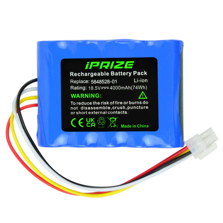iPrize 18.5V 4000mAh Li-Ion Ersatzakku für Gardena Sileno R100Li, R130Li, R160Li, für Husqvarna Auto