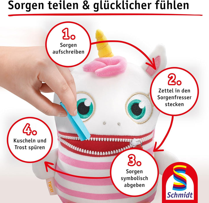 Schmidt Spiele 42663 Sorgenfresser, Twixi, 26 cm, Edition Boogie Woogies, Plüschfigur