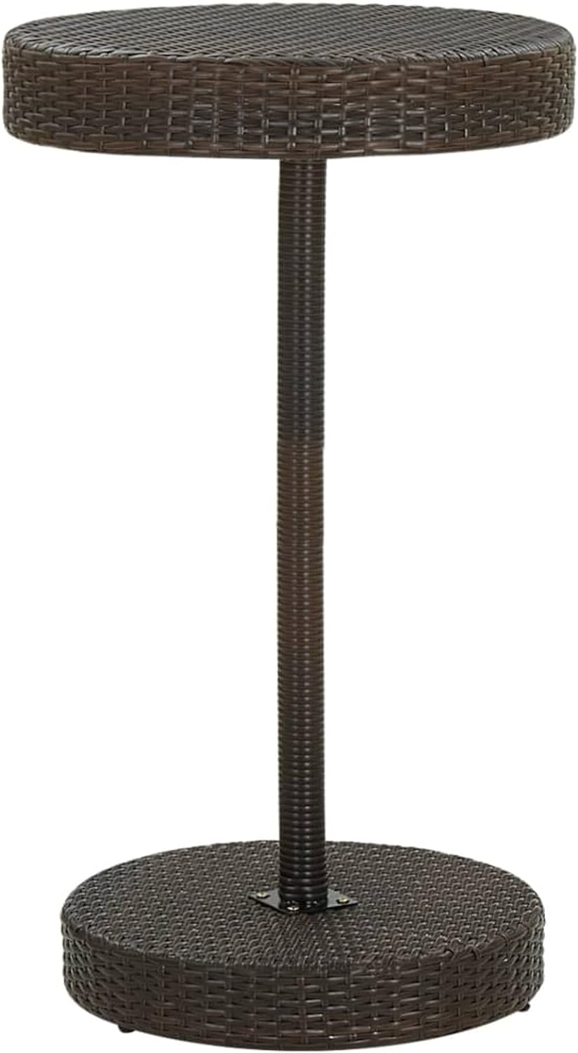 Gecheer 3-TLG. Gartenbar Set mit Kissen Bartisch Set Poly Rattan Sitzgruppe Sitzgarnitur Gartenmöbel