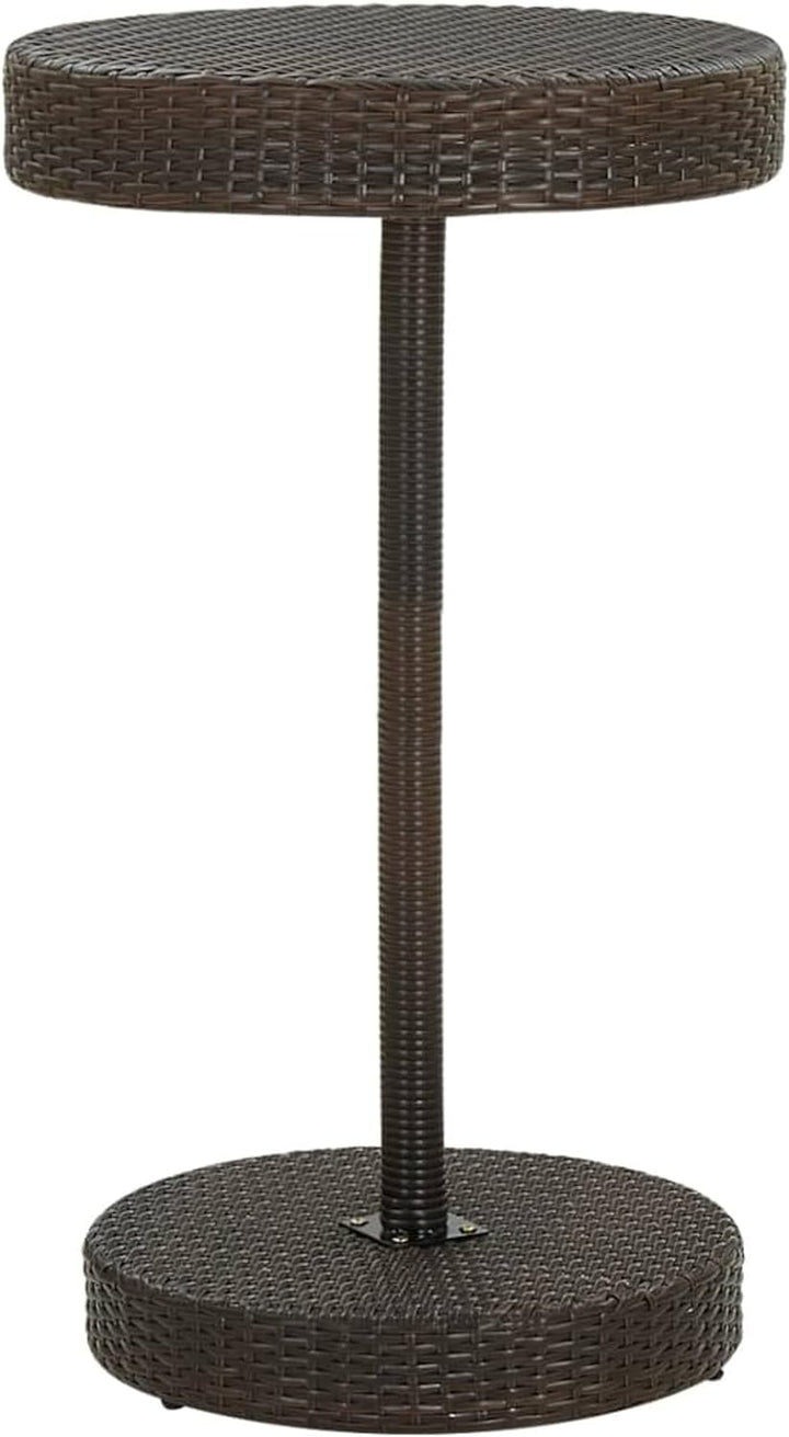 Gecheer 3-TLG. Gartenbar Set mit Kissen Bartisch Set Poly Rattan Sitzgruppe Sitzgarnitur Gartenmöbel