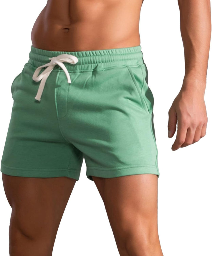Panegy Herren Sweatshorts Kurze Jogginghose Baumwolle Relaxshorts Atmungsaktive Sport Shorts für Jog