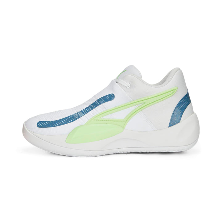 PUMA Herren Rise Nitro Basketballschuh 42.5 EU Puma White Deep Dive, 42.5 EU Puma White Deep Dive