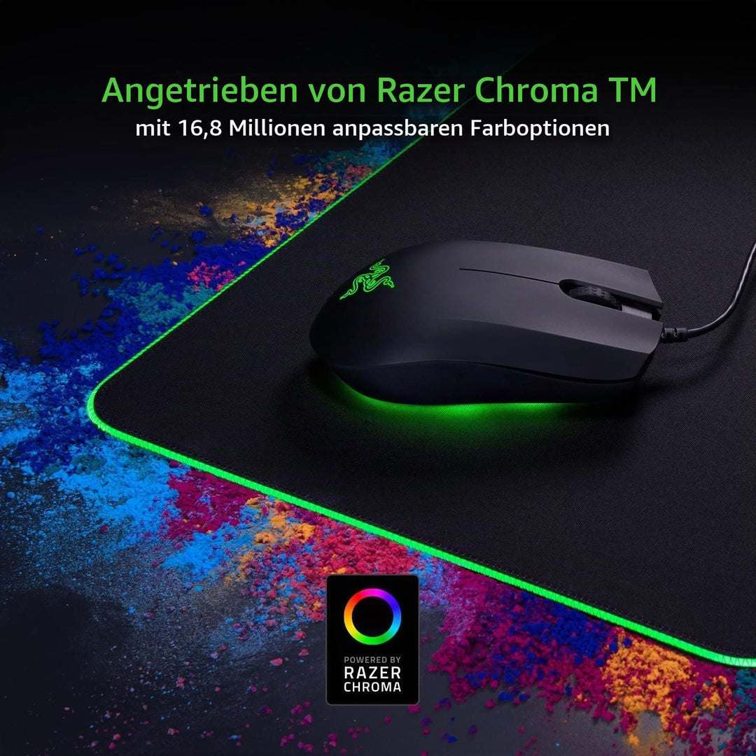 Razer Goliathus Chroma - Weiche Gaming Maus-Matte mit RGB Beleuchtung (Kabelhalterung, Stoff-Oberflä