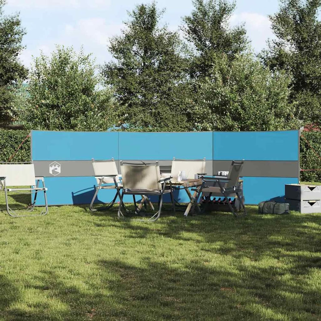 Gecheer Camping Windschutz Strand Windschutz Windschutz für Camping Blau 490x123 cm Wasserdicht 490