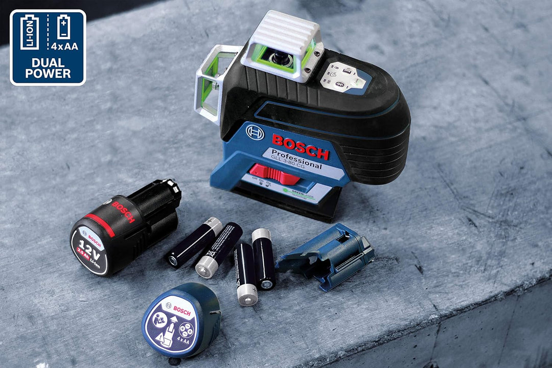 Bosch Professional Linienlaser GLL 3-80 C (m. App-Funktion, roter Laser, Innenbereich, max. Arbeitsb
