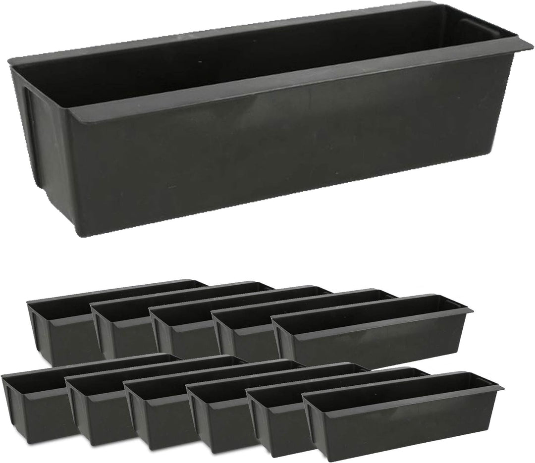 Cepewa Pflanzkasten passend für Europaletten 12er Set aus Kunststoff Pflanzkübel Breite 38 cm (1 x 1