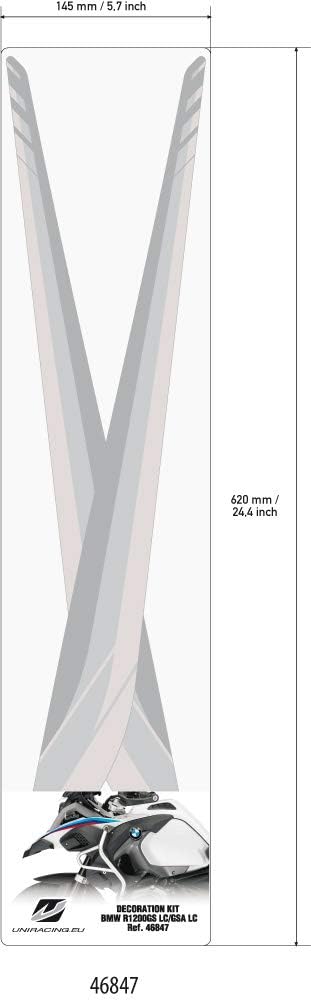 Dekoration aufkleberkit Uniracing BMW R1200GS Adv. LC &