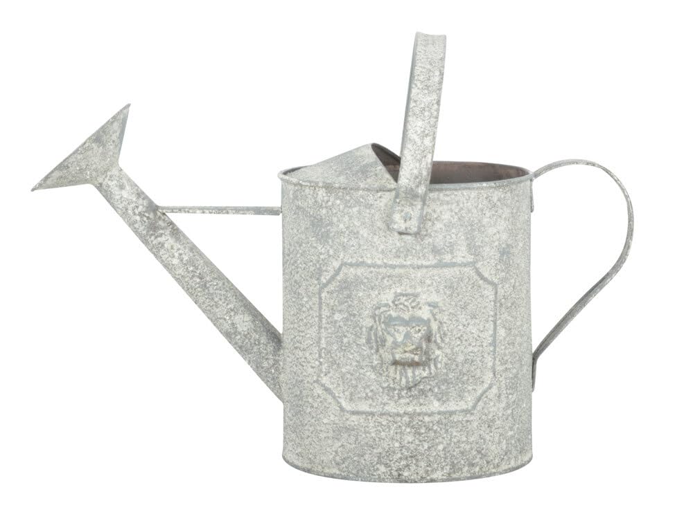 Esschert Design AM Löwe Giesskanne, 43,2 x 22,8 x 26 cm, aus Aged Metall, antikes Metall, mit Trageg