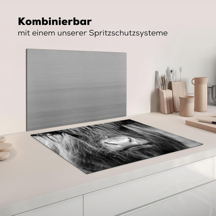 KitchenYeah© Herdabdeckplatte Einteilig Küche Herdabdeckung Induktionsfeld Ceranfeld Herdabdeckplatt