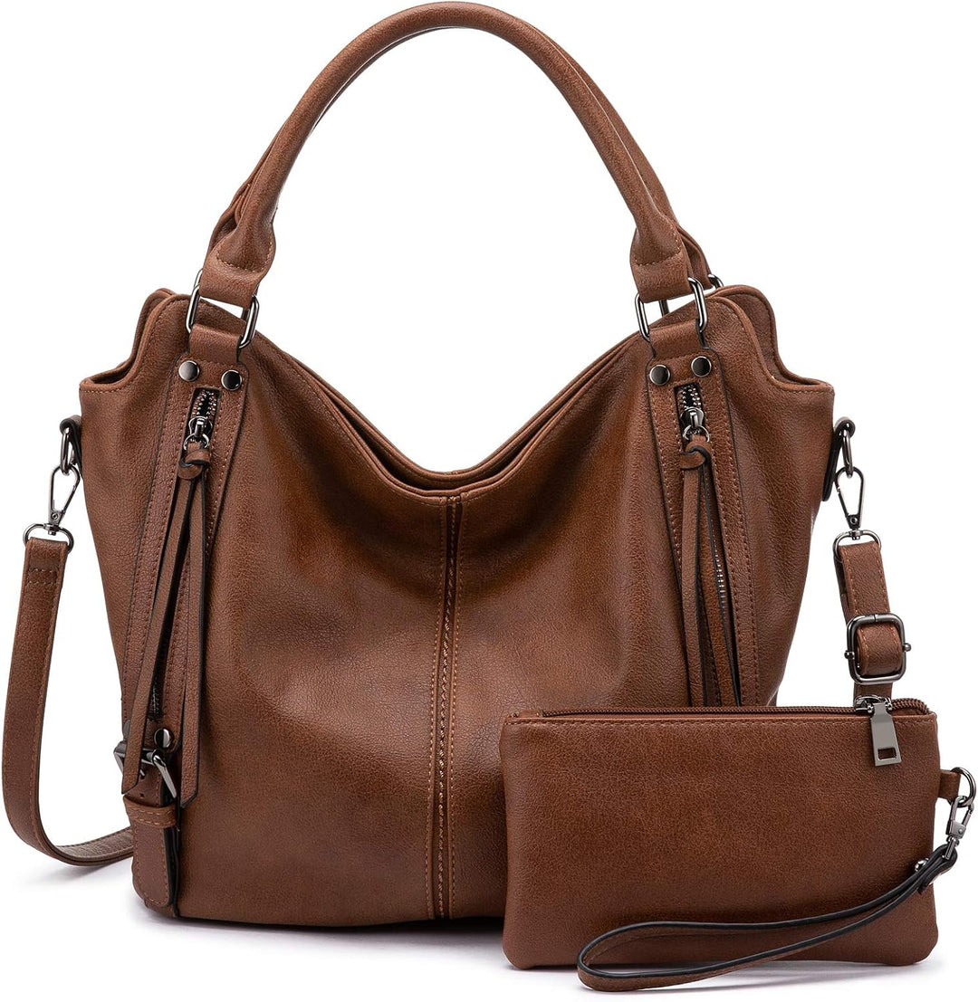 Realer Damen Handtaschen Mittel Shopper Lederhandtasche Schultertasche Umhängetasche Geldbörse Hobo