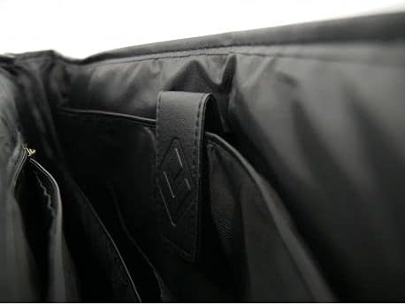 HAPOG Messenger Schwarze Tasche Mit Schulterriemen Im Portap
