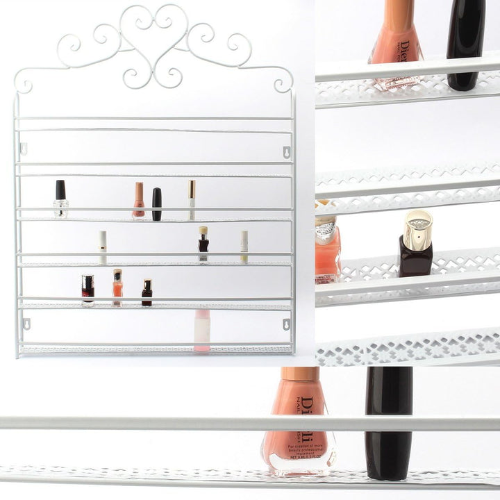 6-tier Metall Nagellackständer Nagellack Aufbewahrung Display Wandregal Nagellack Organisator Lippen