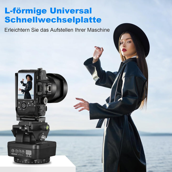 Soonpho M4 Panorama Stativkopf Motorisierter Kopf Kameras Remote Control Pan Tilt Motorized Head 360