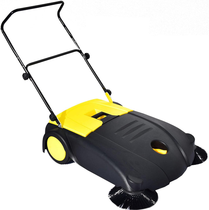 Syntrox Germany Kehrmaschine mit 2 Kehrbürsten 80 cm