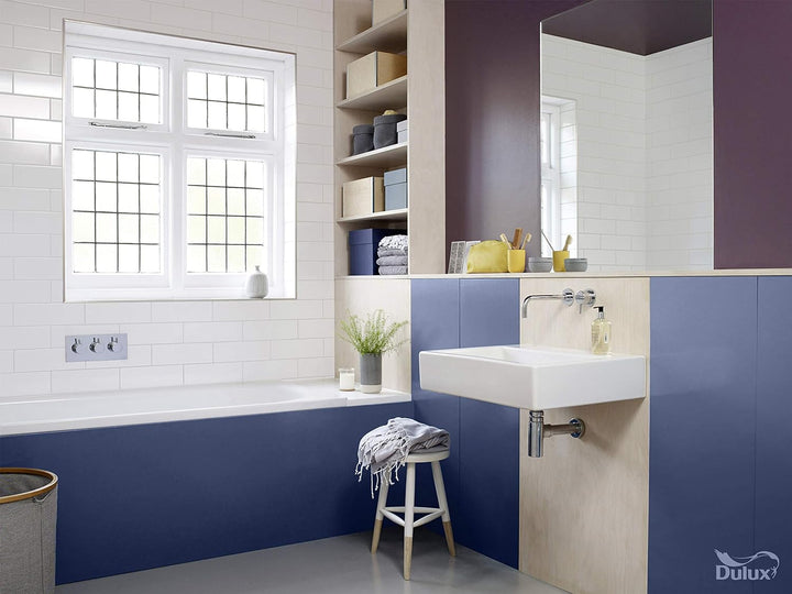 Dulux Fresh up WANDFLIESENFARBE SAT WEISS, 2 L, 5280687, Weiss seidenmatt