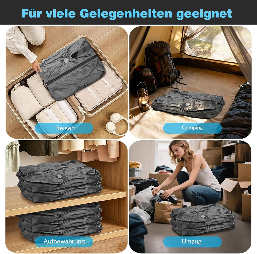 Vakuumbeutel für Kleidung Reise, 17L TPU vakuumbeutel mit IP67 Wasserdicht, reise vakuumbeutel mit R
