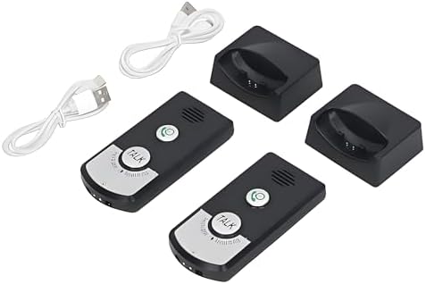 Drahtlose Intercom-Türklingeln, 1000 M Entfernung, Wiederaufladbar, 2-Wege-Sprach-Intercom-Türklinge