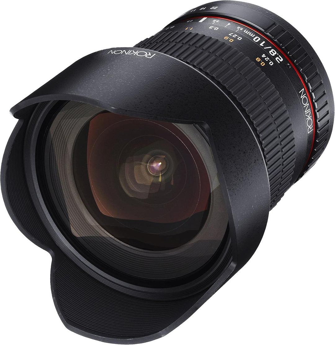 Rokinon 10 mm F2.8 ED AS NCS CS Ultra-Weitwinkelobjektiv Canon EF-S Typ für Canon Digital SLR Kamera