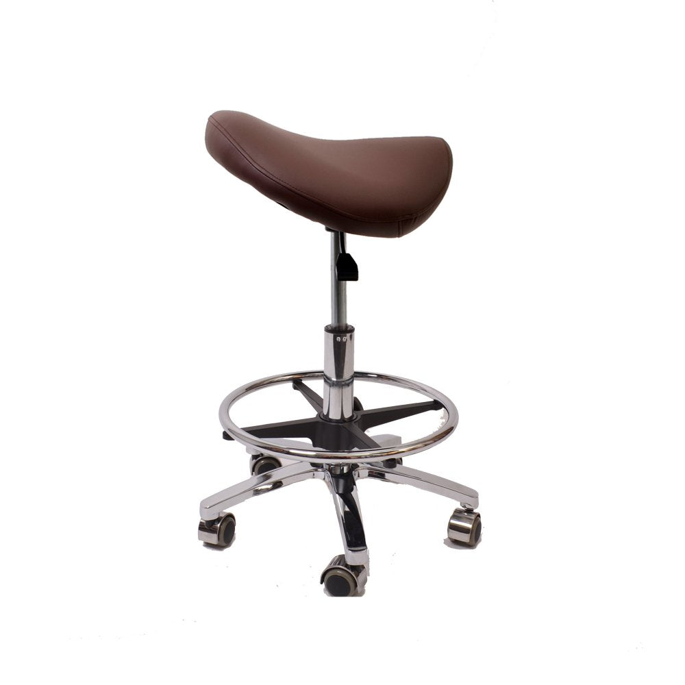 Promafit Sattelhocker/Sattelstuhl mit Gummirollen für alle Böden und Metallfuss - ergonomisch - stuf