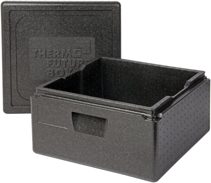 Thermo Future Box Quadratische Thermobx Kühlbox Transportbox Warmhaltebox und Isolierbox mit Deckel,