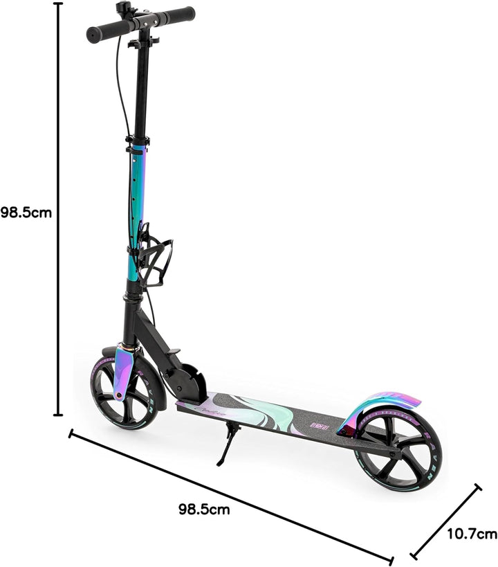 Raven Scooter, Roller, Tretroller, Kinderroller, 200mm mit Handbremse Celia Black, Celia Black