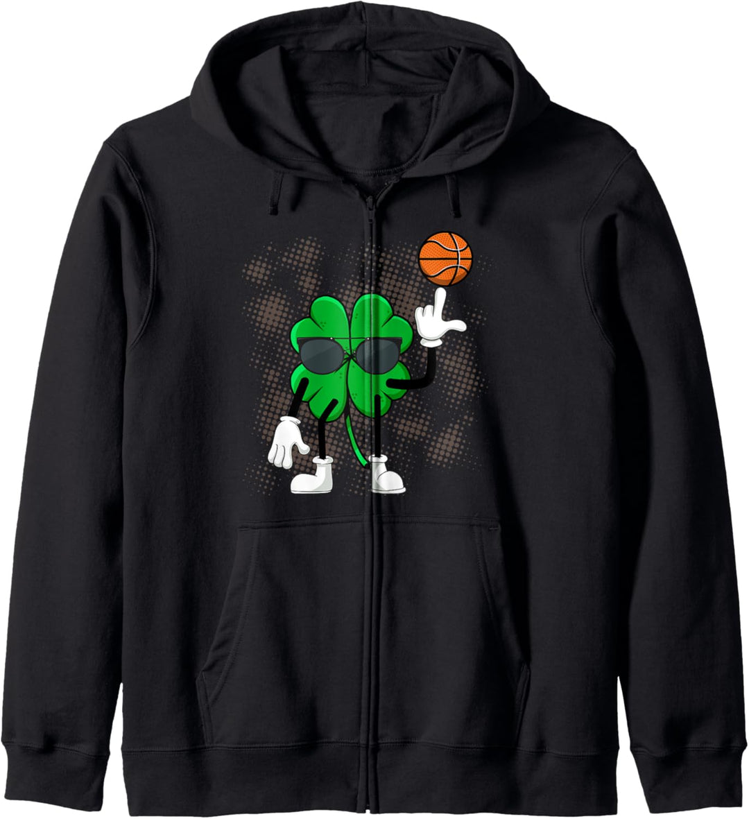 Shamrock Dunking Basketball St Patricks Day Kapuzenjacke