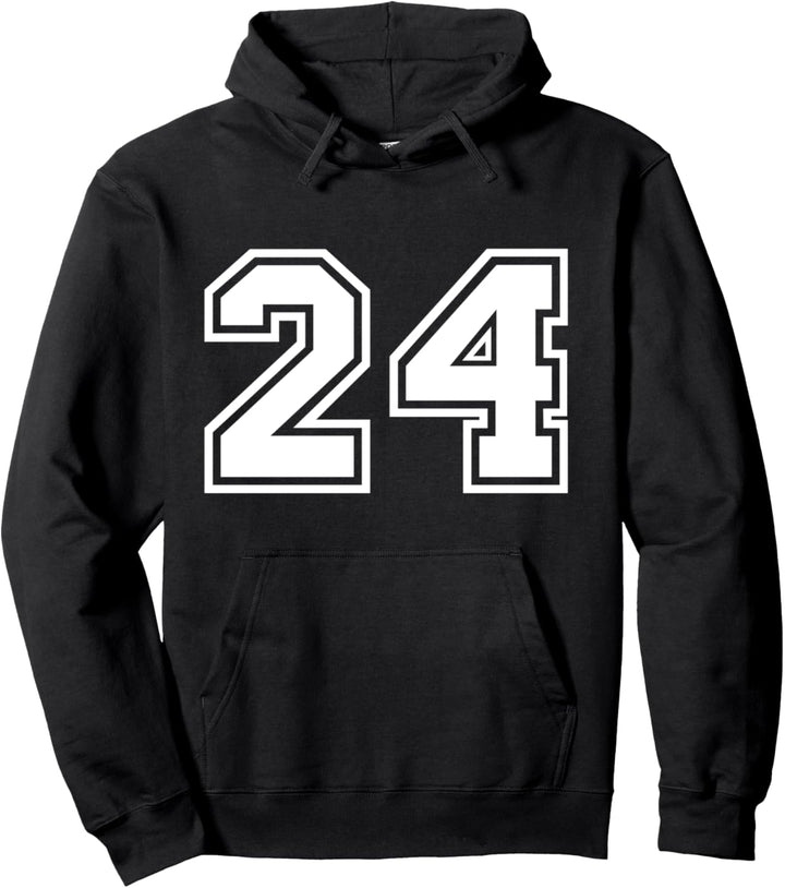 Team Jersey Nummer #24 Sportgeschenk Pullover Hoodie