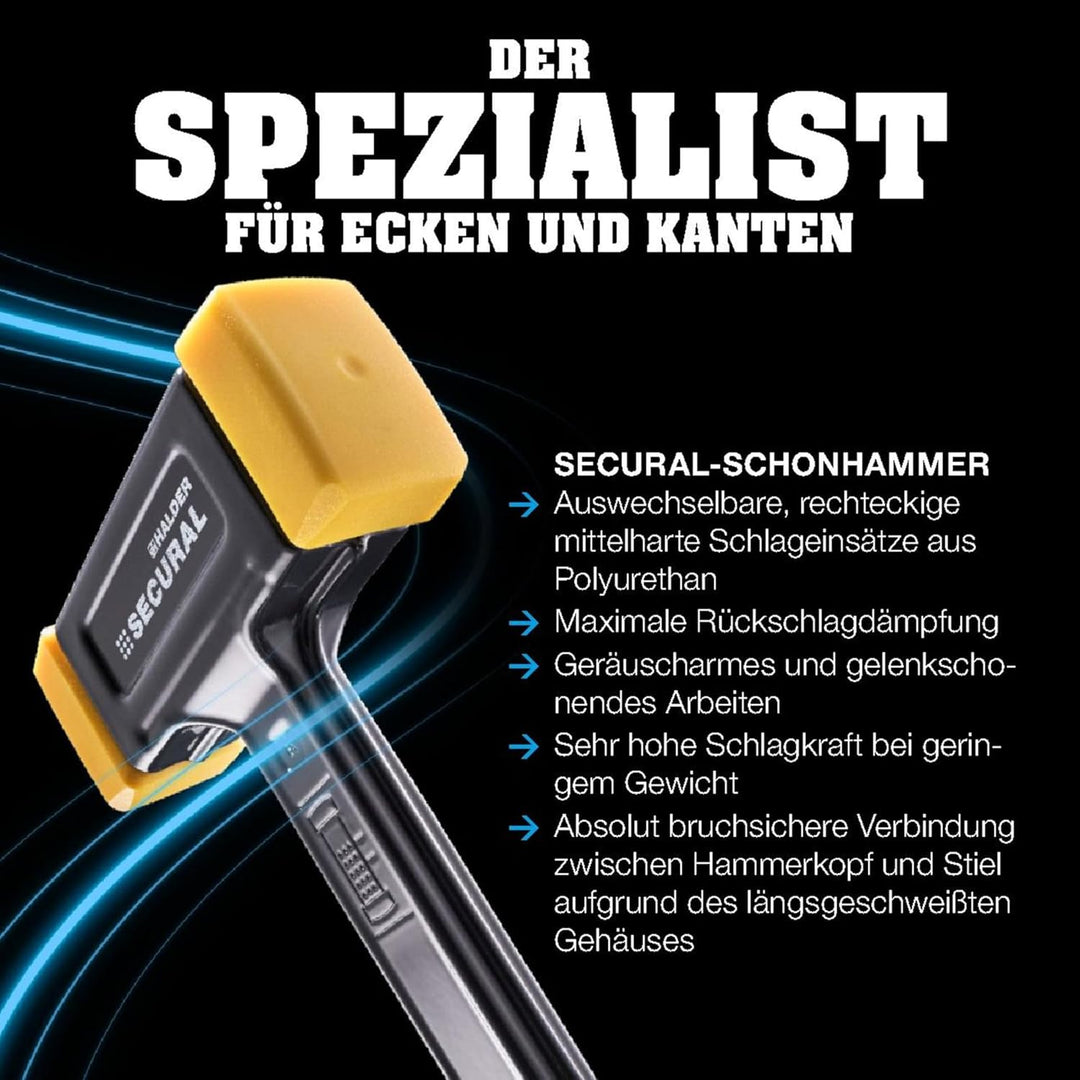 HALDER Aktionsbox Dreamteam Türen- & Fensterbau, SIMPLEX-Schonhammer 50:40, TPE-soft/TPE-mid und SEC
