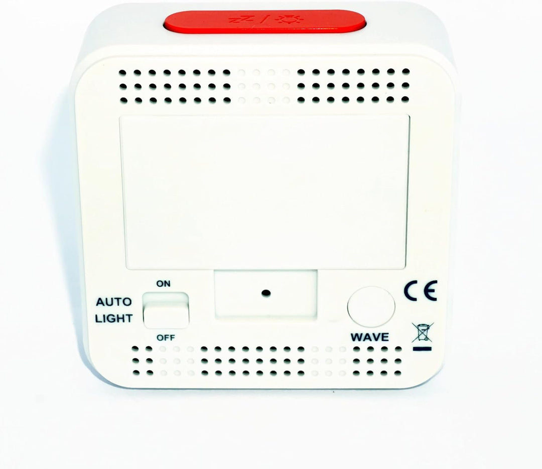 Atlanta Funkwecker Digitalwecker LCD Licht Nachtlicht Snooze Datum Temperatur 2 Weckzeiten Ohne Tick