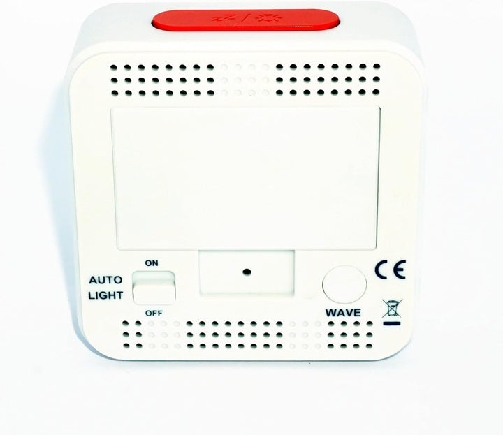 Atlanta Funkwecker Digitalwecker LCD Licht Nachtlicht Snooze Datum Temperatur 2 Weckzeiten Ohne Tick