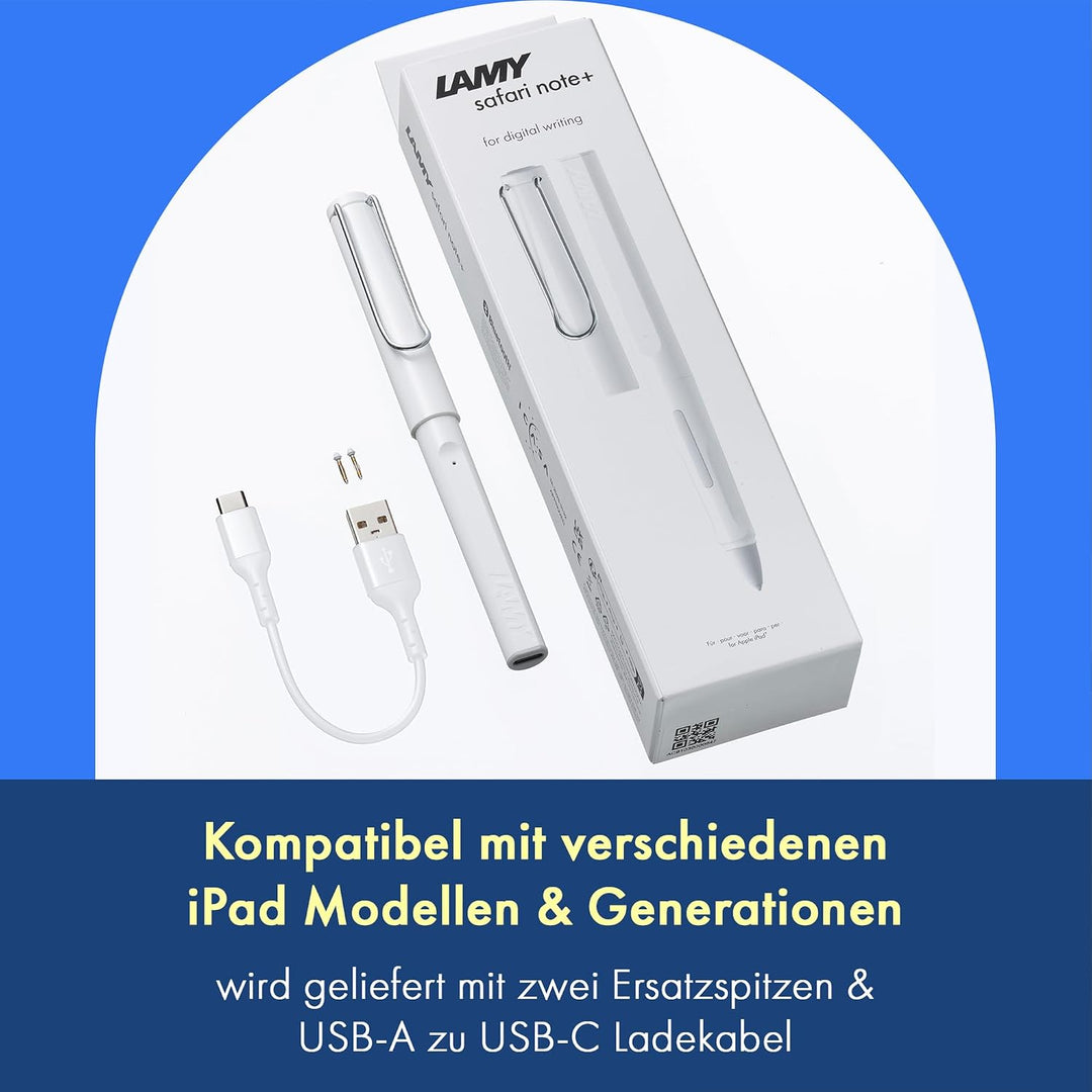 Lamy safari note+ white iPad Stift, white