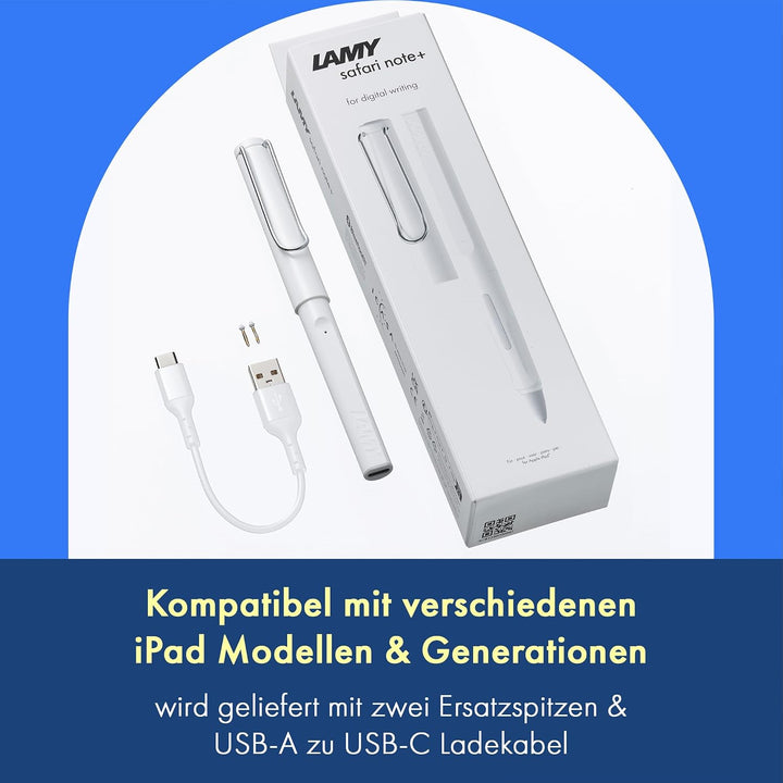 Lamy safari note+ white iPad Stift, white
