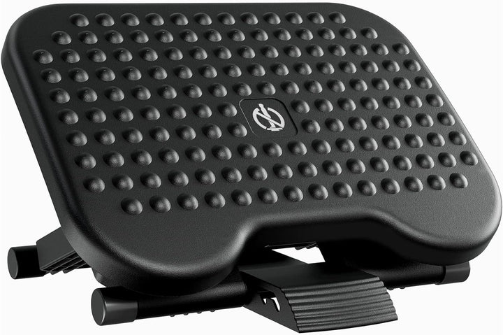 HUAUO Fussstützen, Fussstütze Schreibtisch 3 höhenverstellbar und winkelverstellbar, rutschfeste Fus