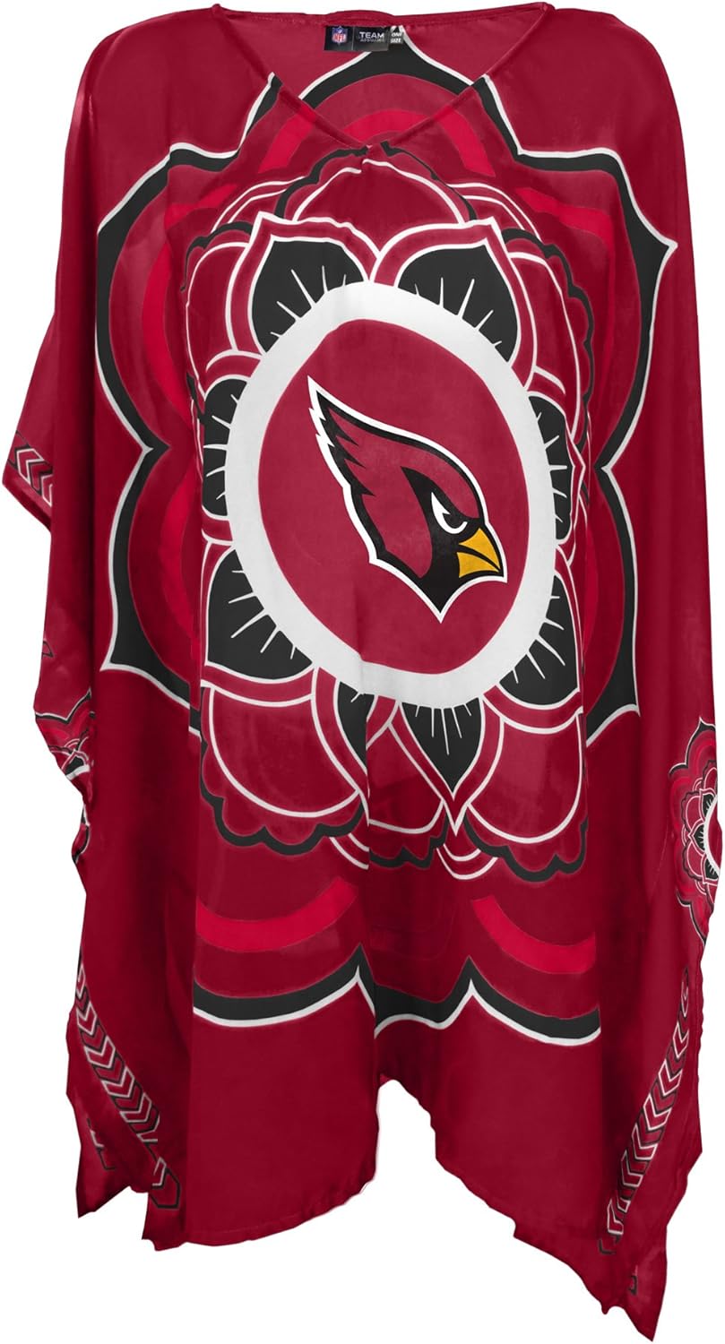 Littlearth NFL Damen Kaftan mit Blumenmotiv – Strandüberzug, Einheitsgrösse, passend für die meisten