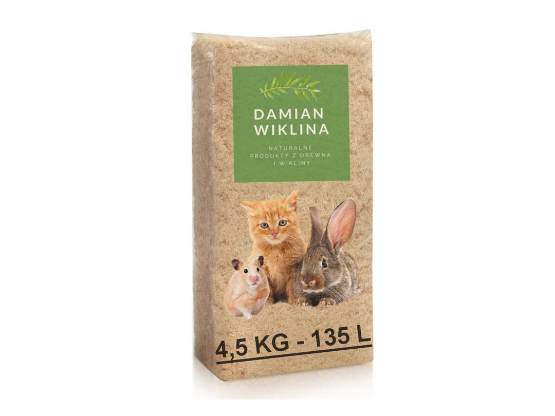 Damian-Wiklina Kleintierspan – Sägemehl – Einstreu – Nagersubstrat – Käfigeinstreu – Effizient und s