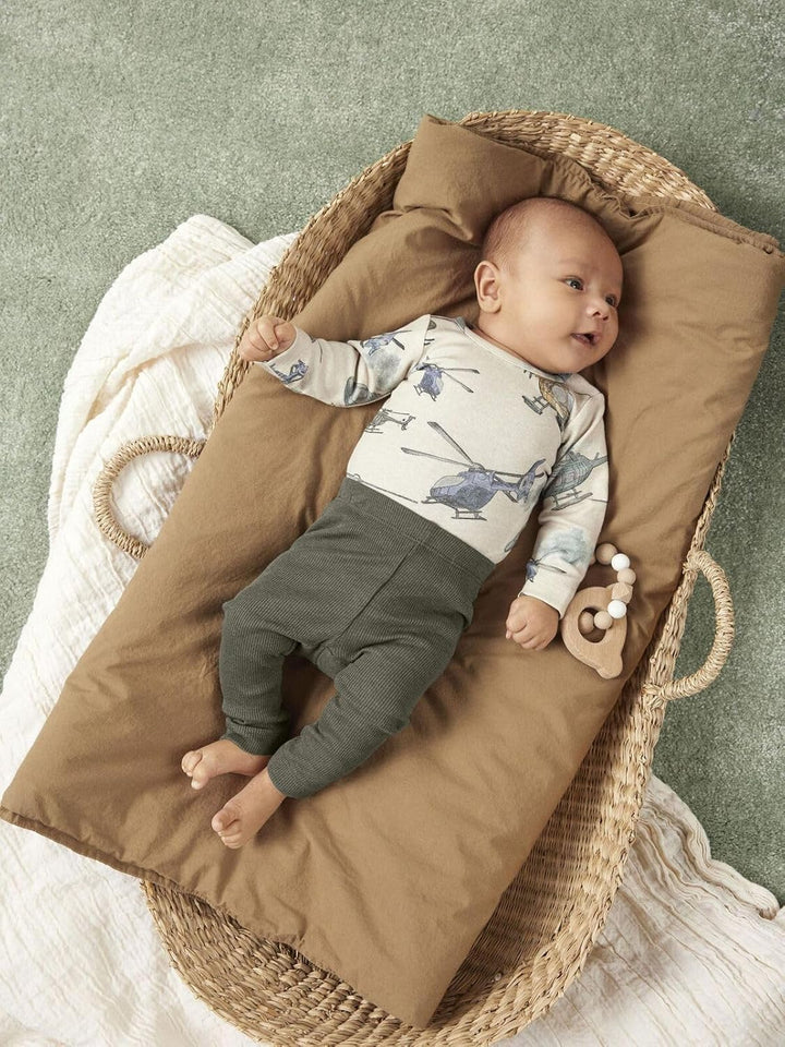 NAME IT Unisex Baby Nbnkab Noos Leggings 68 Dusty Olive/Detail:melange, 68 Dusty Olive