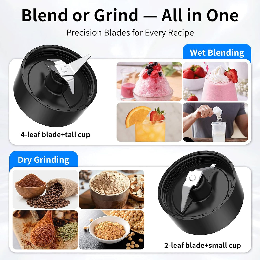 COKUNST Stand Mixer &amp; Go Smoothie Maker, Shake Blender Elektrisch, 2 Becher | 900 W Leistung, 570 ml