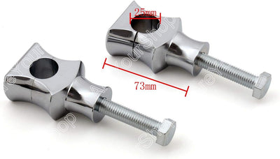 Topteng 1" 25mm Chrom Riser Clamp für Harley Fat Boy Dyna Sport Touring, Chrom