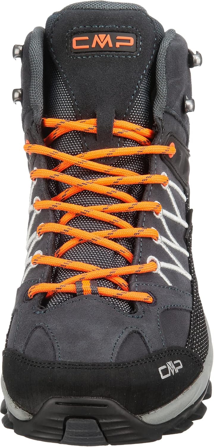CMP Herren Rigel Mid Shoes Wp Trekking-Schuhe 46 EU Antracite Flash Orange, 46 EU Antracite Flash Or