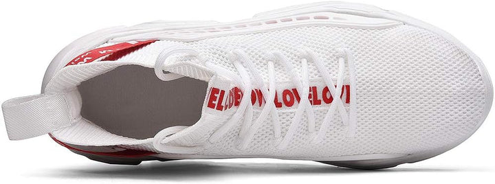 FUSHITON Herren Turnschuhe atmungsaktive Sportschuhe Leichte Freizeitschuhe lässig Strassenlaufschuh