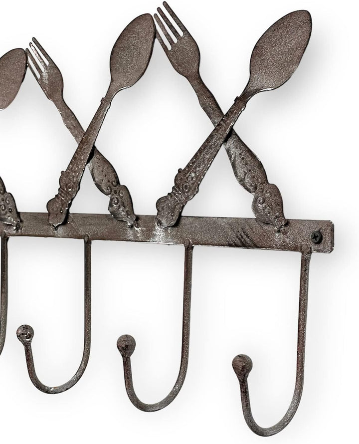 DanDiBo Handtuchhaken Handtuchleiste 96253 Handtuchhalter Küche Metall Hakenleiste Vintage Garderobe