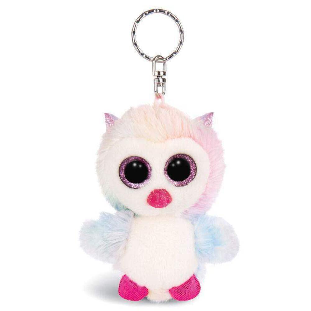 NICI 46313 Glubschis Eule Princess Holly 9cm Schlüsselanhänger, Plüschtieranhänger mit Schlüsselring