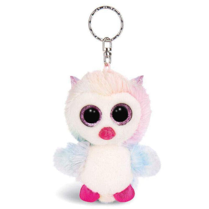 NICI 46313 Glubschis Eule Princess Holly 9cm Schlüsselanhänger, Plüschtieranhänger mit Schlüsselring