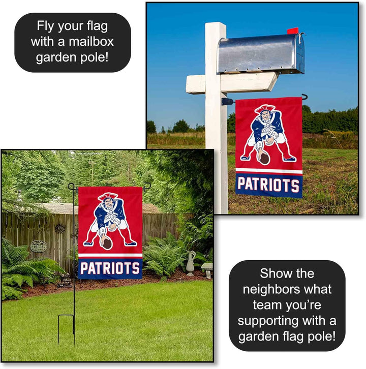 WinCraft New England Patriots Retro Pat Patriot Double Sided Garden Flag