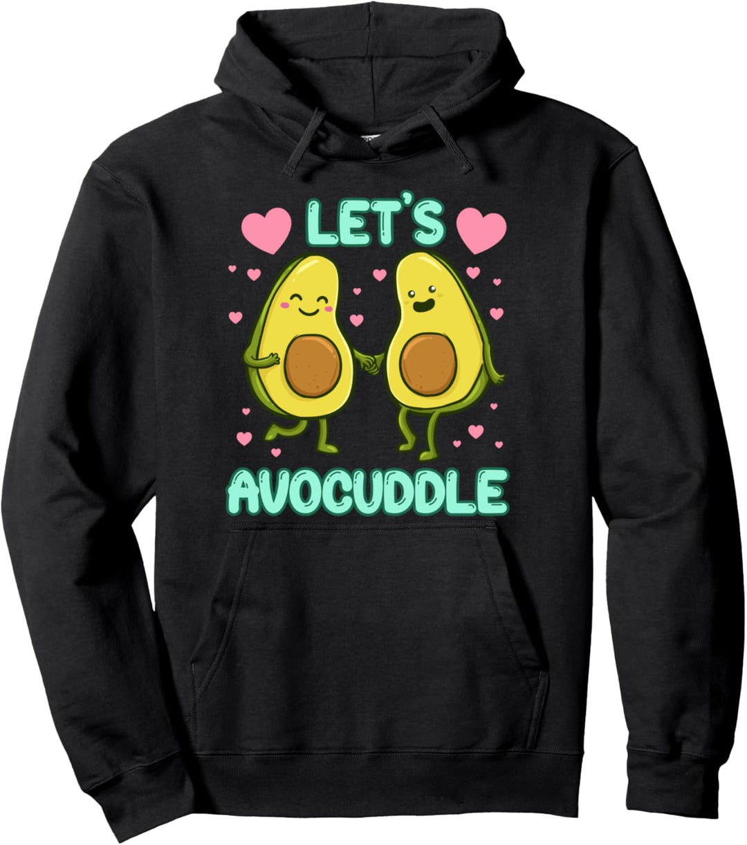 Let's avocuddle Valentinstag Veganer Paar Pullover Hoodie