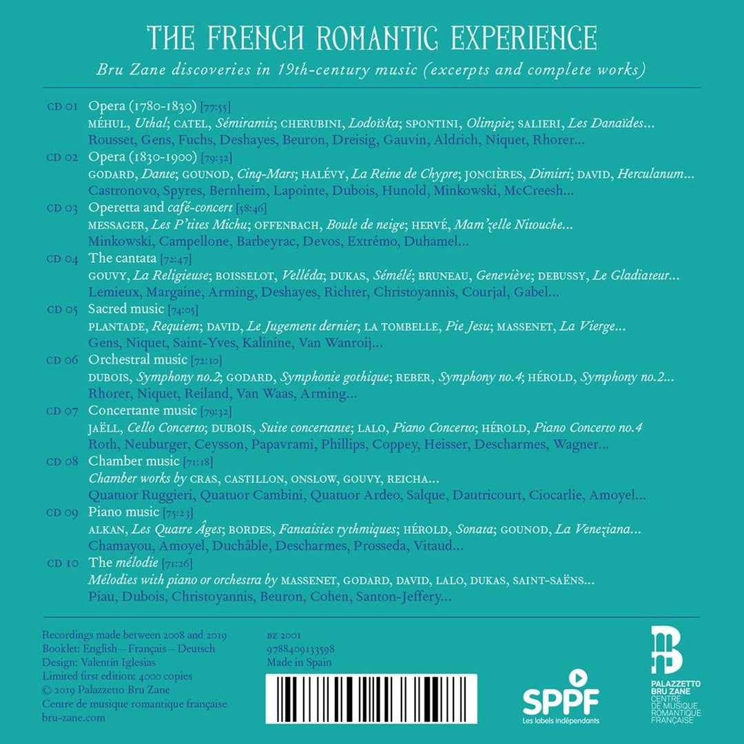 The French Romantic Experience, Audio-CD