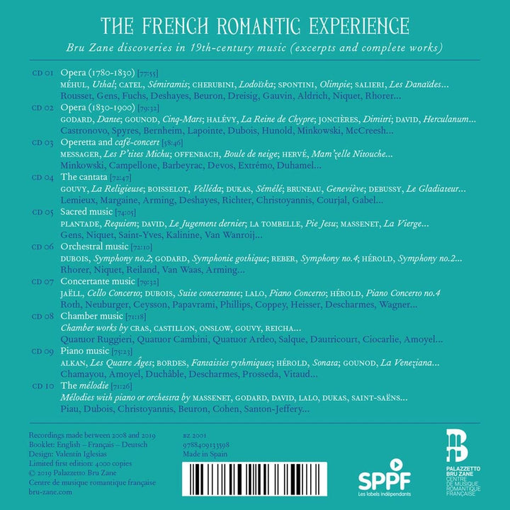 The French Romantic Experience, Audio-CD